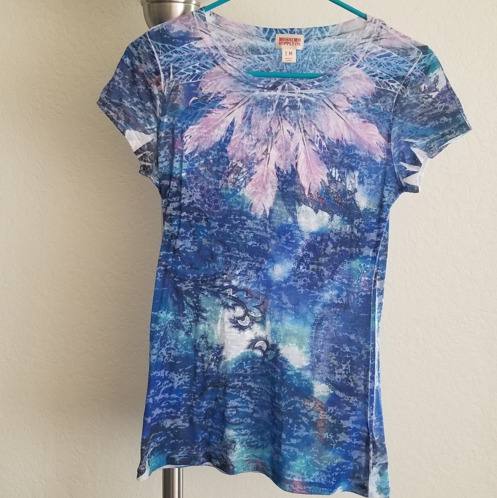 Feathery Pastel Top